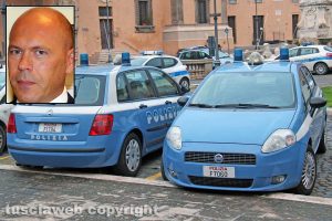 Tarquinia - Polizia - Nel riquadro Fabio Zampaglione