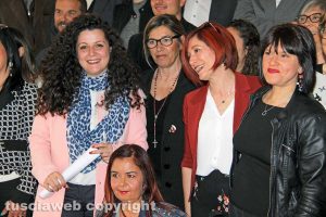 Chiara Frontini e i candidati consiglieri di Viterbo Venti Venti e Viterbo Cambia