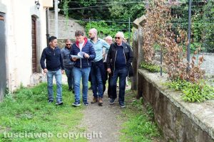 Bagnaia - L'accesso dal parcheggio a via Barozzi