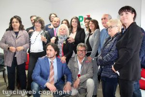 Luisa Ciambella e i candidati nella lista Pd