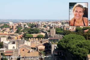 Viterbo - Nel riquadro: Nicoletta Ascenzi