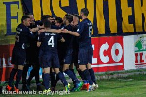 Sport - Calcio - Viterbese - L'esultanza dei gialloblù