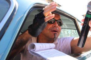 Piero Pelù alla Mille Miglia a Ronciglione