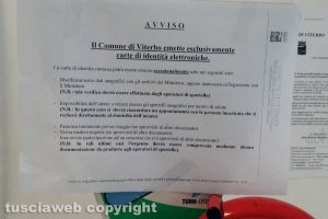 Viterbo - Il servizio di rilascio carta d'identità