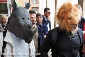 La protesta del Comitato pendolari Orte