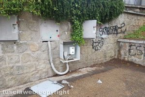Viterbo - Degrado a piazza Unità d'Italia