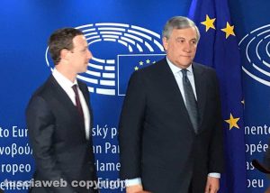 Marck Zuckerberg e Antonio Tajani