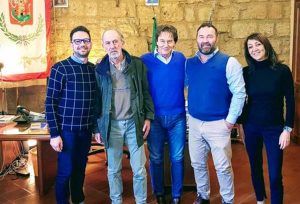 L'incontro tra il sindaco di Capalbio Bellumori e quello di Bagnoregio Bigiotti