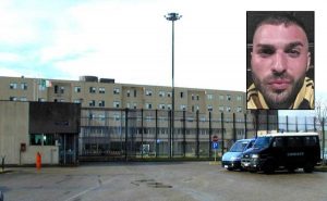 Viterbo - Il carcere di Mammagialla - Nel riquadro: Stefano Pavani