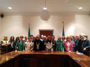 Il sindaco Lina Novelli con gli amministrativi del comune di Canino