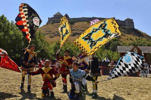 Orte - Gli sbandieratori delle Sette contrade