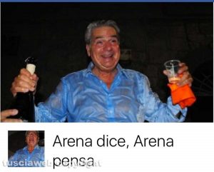 La pagina Facebook "Arena dice Arena pensa"