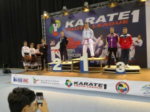 Mirko Barreca sul podio dei campionati mondiali