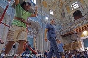 Viterbo - Le prove di portata per i facchini