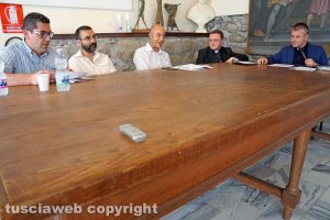 Viterbo - Giacomo Barelli, Bruno Blanco, Andrea Baffo, don Luigi Fabbri e don Emanuele Germani