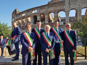 Roma - I sindaci della Tuscia alla sfilata del 2 giugno