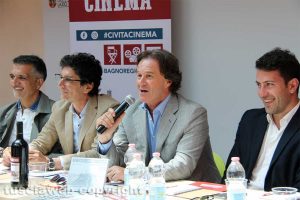 Spettacolo - Civita cinema - Da sinistra: Flemma, Sensi, Bigiotti e Profili