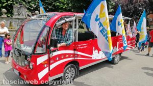 Filippo Rossi sul bus turistico