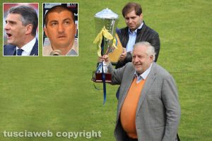 Sport - Calcio - Viterbese - Piero e Luciano Camilli - nei riquadri: Lopez e Obbedio