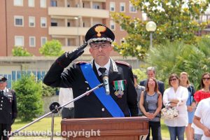 Viterbo - La 204esima festa dell'arma dei carabinieri - Il comandante provinciale, colonnello Giuseppe Palma