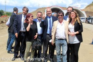 Superstada - Sopralluogo al cantiere verso Monte Romano