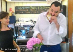 Matteo Salvini al Borgo di Bagnaia