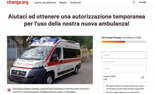 Civita Castellana - Ambulanza nuova ma ferma - La petizione della Croce Rossa