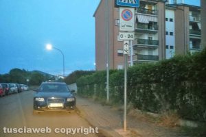 Viterbo - Sosta selvaggia in via Botticelli