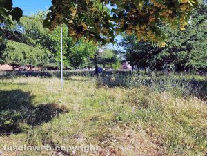 Viterbo - Il parco di via Monti Cimini in abbandono