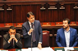 Di Maio, Conte e Salvini