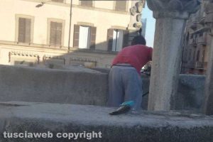 Viterbo - I lavori a piazza Fontana Grande