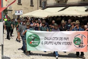 Leonessa - Le Penne nere viterbesi presenti al raduno alpini di Leonessa