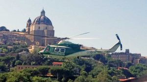 I carabinieri sorvolano la provincia in elicottero