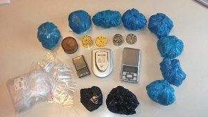 Viterbo - Polizia - Squadra mobile - La droga ritrovata nell'appartamento