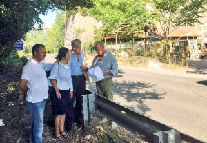 Viterbo - Il sindaco Arena con Merlani, Allegrini e Gai