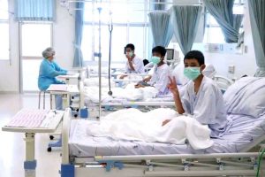 Thailandia, i ragazzi in ospedale
