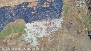 Vetralla - La discarica di Cinelli vista dall'alto
