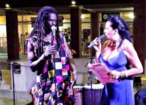 Elisabetta Lupetti con Ismaila Mbaye