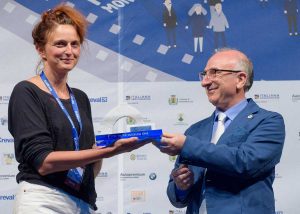 La consegna dell'Arco di platino ad Alice Rohrwacher
