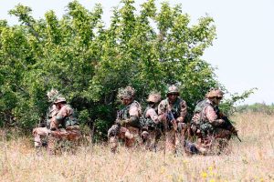 Monte Romano - L'esercitazione di squadra a fuoco degli allievi marescialli