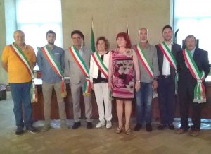 Gradoli - Gruppo sindaci alla manifestazione Farnesia