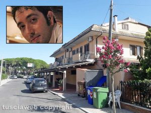 Tarquinia - Via degli Argonauti e nel riquadro Marco Paglialunga