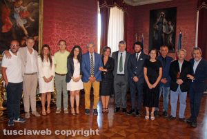 Viterbo - Comune - La giunta di Giovanni Arena con Rotelli, Fusco e Batistoni