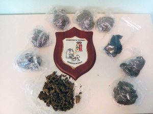 La droga trovata dalla polizia