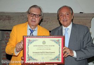 Sutri - Vittorio Sgarbi ed Emmanuele Emanuele