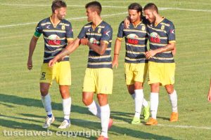 Sport - Calcio - Viterbese - L'esultanza dei gialloblù
