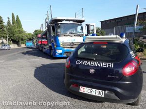 Montefiascone - Autoarticolato in panne sulla Cassia Nord