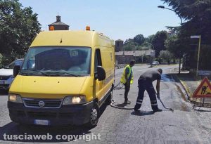 Montefiascone - La fuoriscuta del gasolio in via Cardinal Salotti