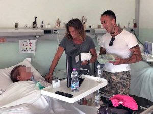 Viterbo - Grande Fratello - Alberto Mezzetti e Simone Coccia a Villa Immacolata