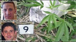 Operazione antidroga Giardini Segreti - Nei riquadri: Francesco Nobili e Giuseppe Franzè